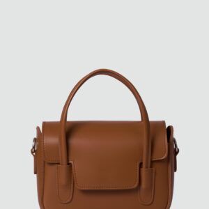 Premium Mini El & Omuz Çantası – Taba